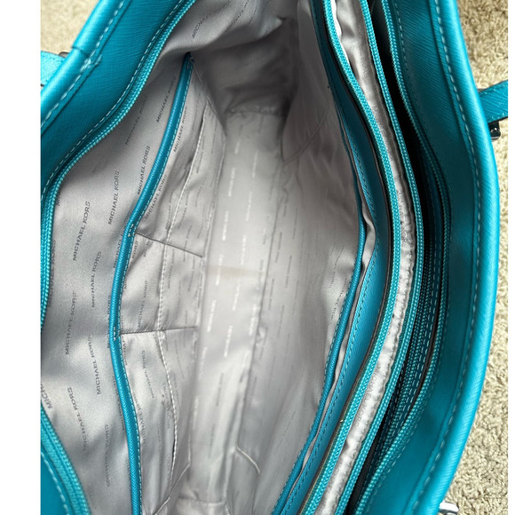 Michael Kors Jet Set Travel Large Saffiano Leather Tote Bag - Picture 8 of 15